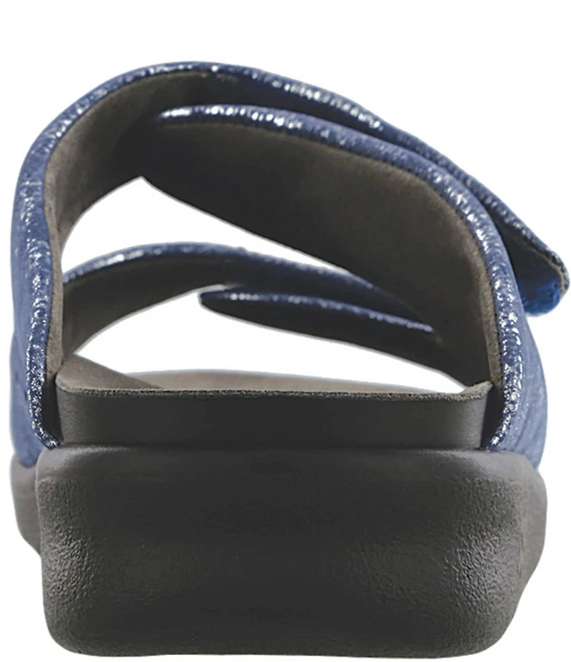 SAS Cozy Metallic Leather Slide Sandals