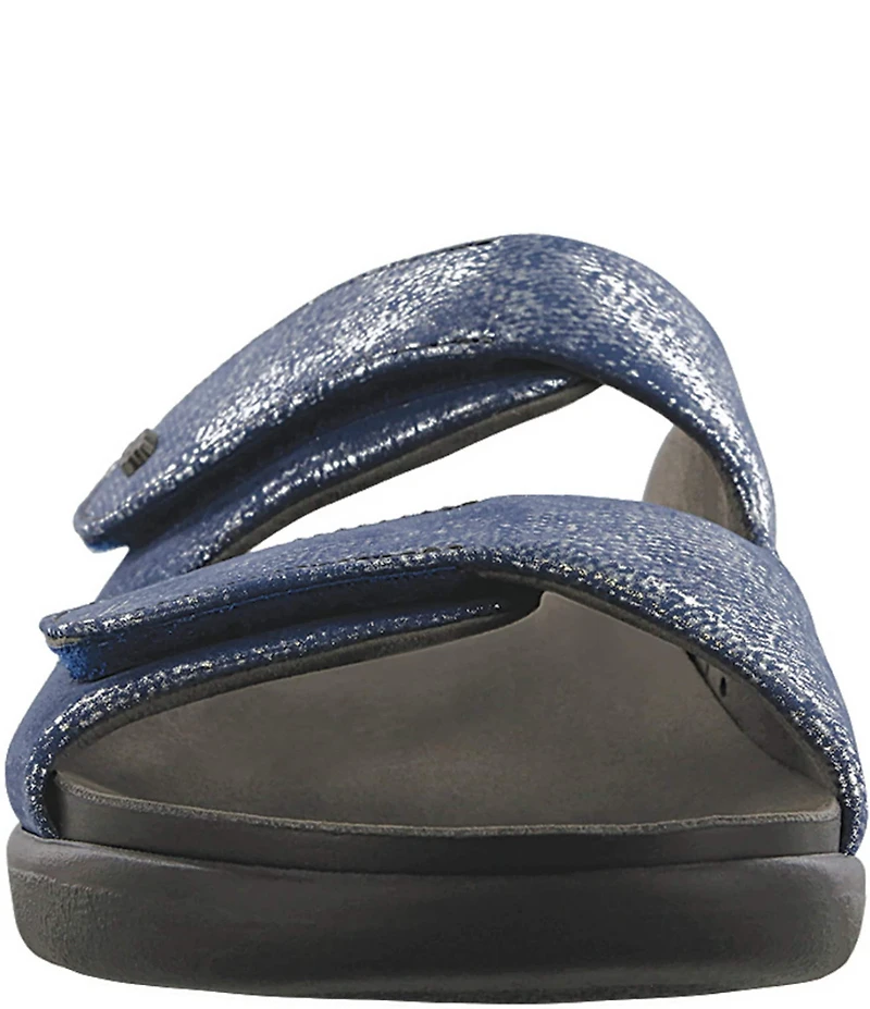 SAS Cozy Metallic Leather Slide Sandals