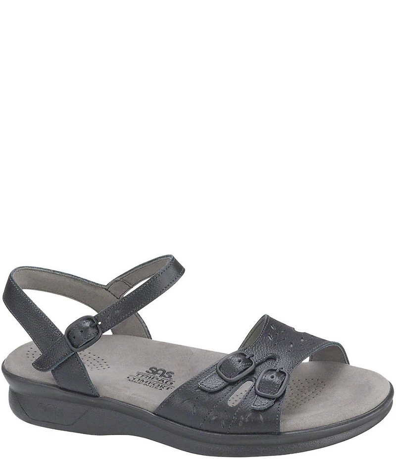 SAS Duo Leather Buckle Detail Sandals