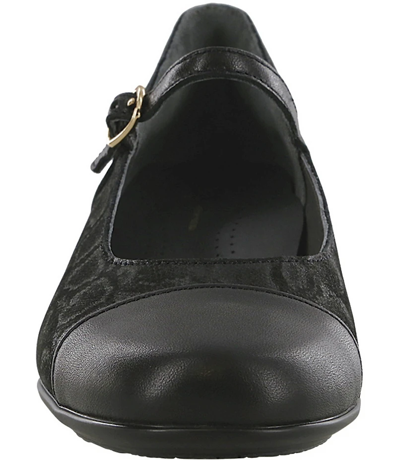 SAS Isabel Leather Kitten Heel Mary Jane Pumps