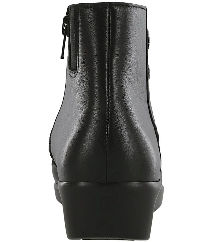 SAS Jade Leather Wedge Ankle Booties