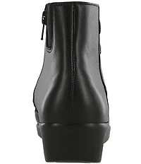 SAS Jade Leather Wedge Ankle Booties