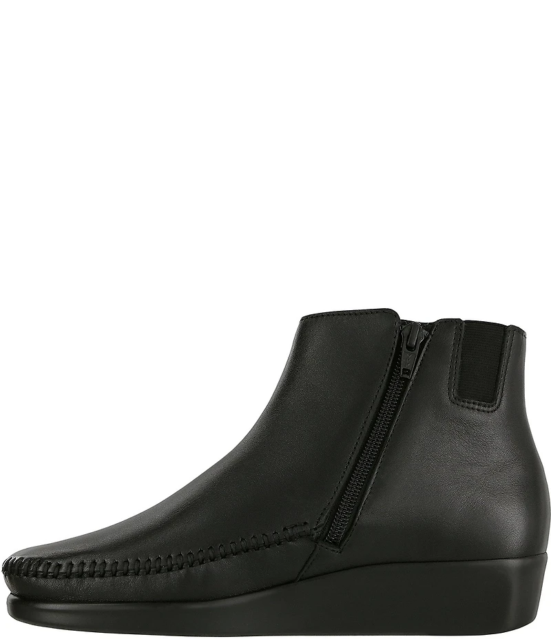SAS Jade Leather Wedge Ankle Booties