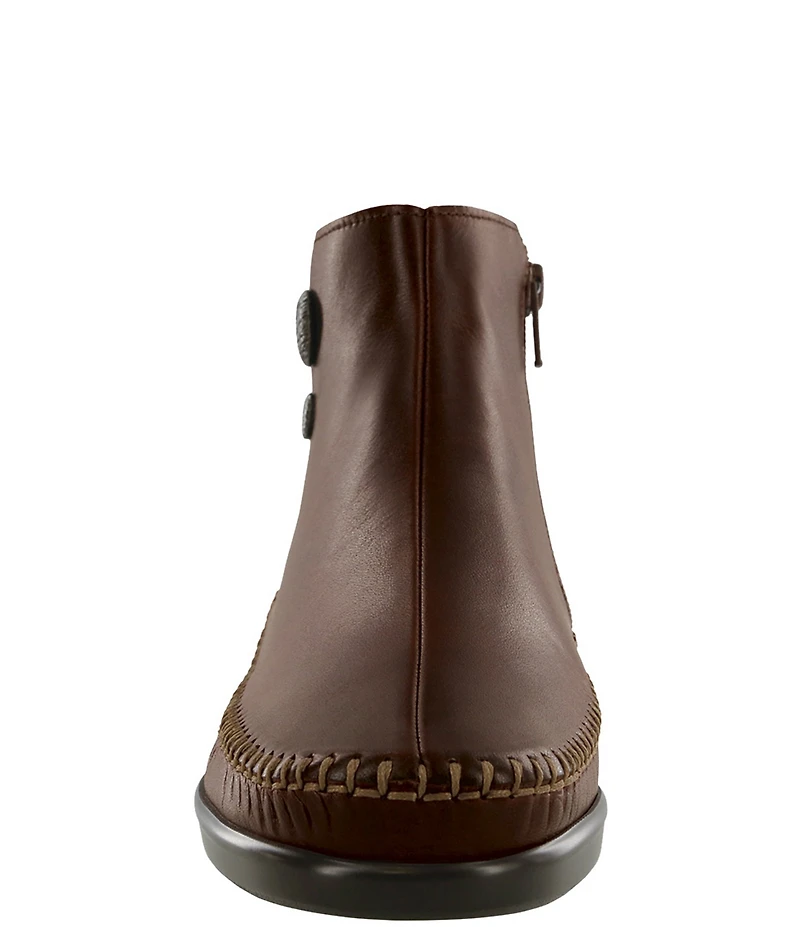 SAS Jade Leather Wedge Ankle Booties