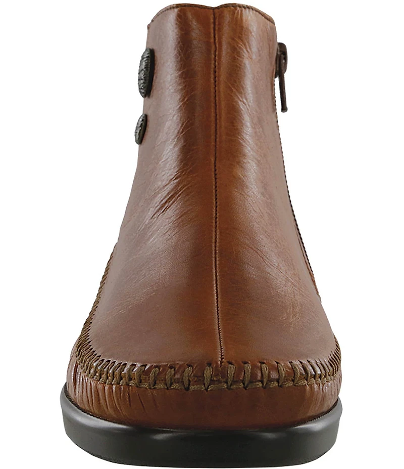SAS Jade Leather Wedge Ankle Booties