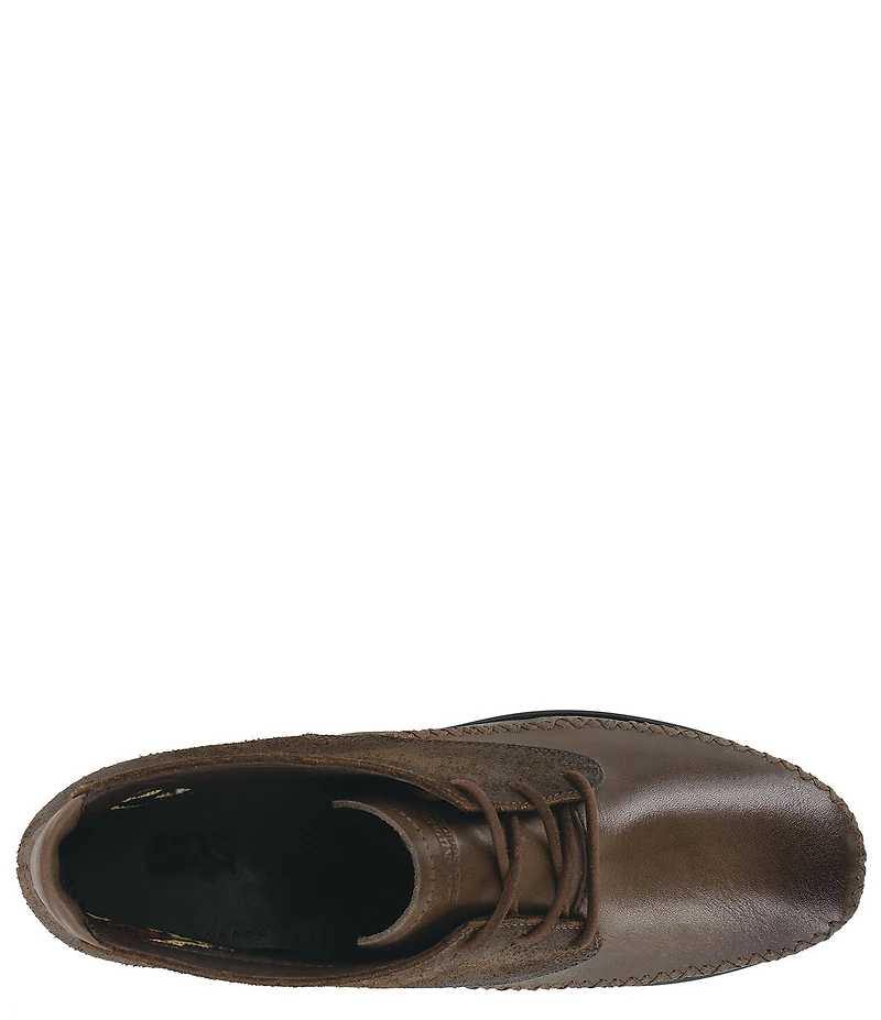 SAS Kich Nubuck Lace Up Ankle Wedge Booties