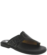 SAS Market Leather Toe Thong Sandals