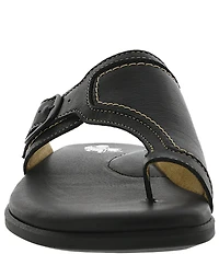 SAS Market Leather Toe Thong Sandals