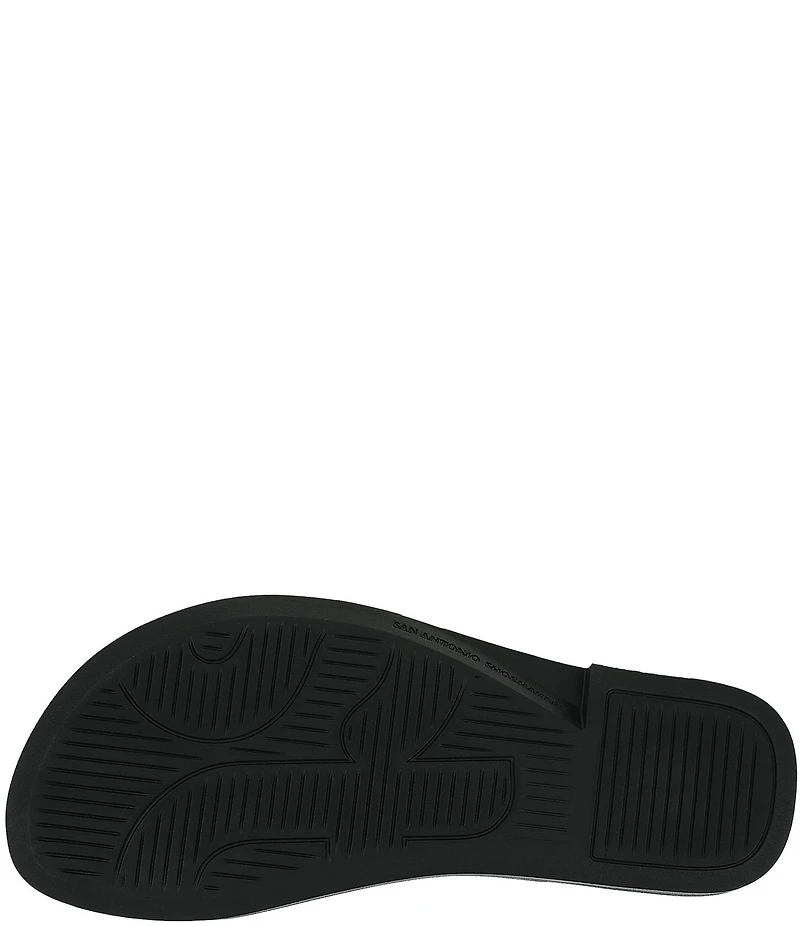 SAS Market Leather Toe Thong Sandals