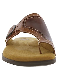 SAS Market Leather Toe Thong Sandals