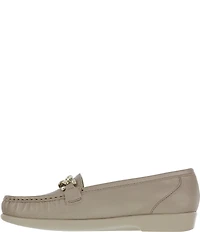 SAS Metro Link Leather Chain Detail Loafers