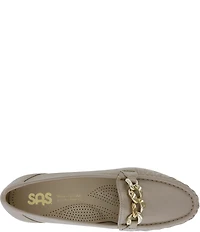 SAS Metro Link Leather Chain Detail Loafers
