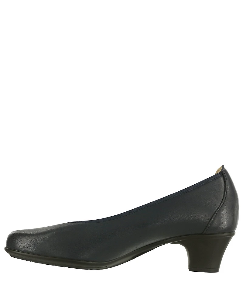 SAS Milano Leather Block Heel Pumps