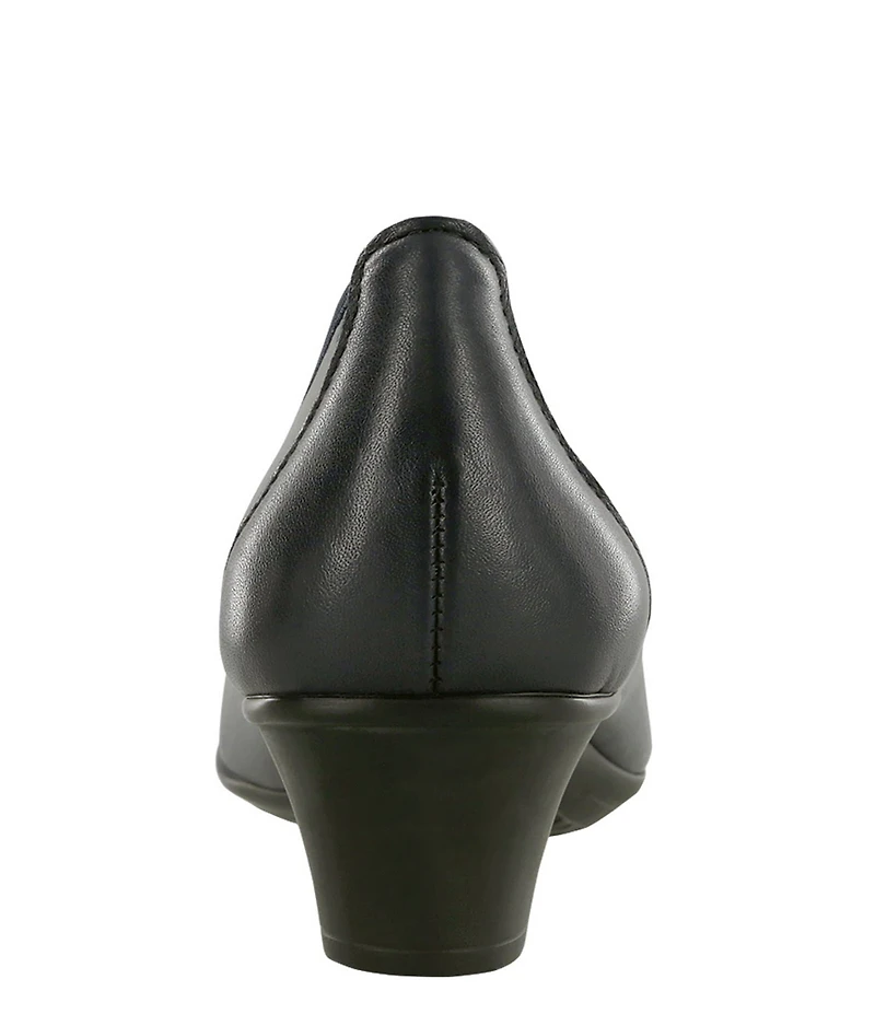 SAS Milano Leather Block Heel Pumps