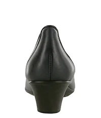 SAS Milano Leather Block Heel Pumps