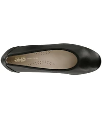 SAS Milano Leather Block Heel Pumps