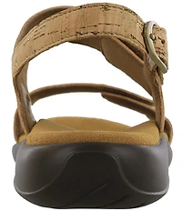 SAS Nudu Cork Heel Strap Sandals
