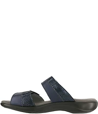 SAS Nudu Leather Dot Printed Leather Slides