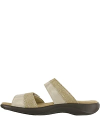 SAS Nudu Leather Dot Printed Leather Slides