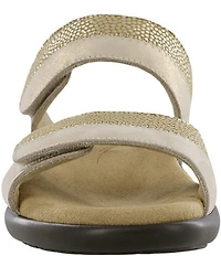 SAS Nudu Leather Dot Printed Leather Slides