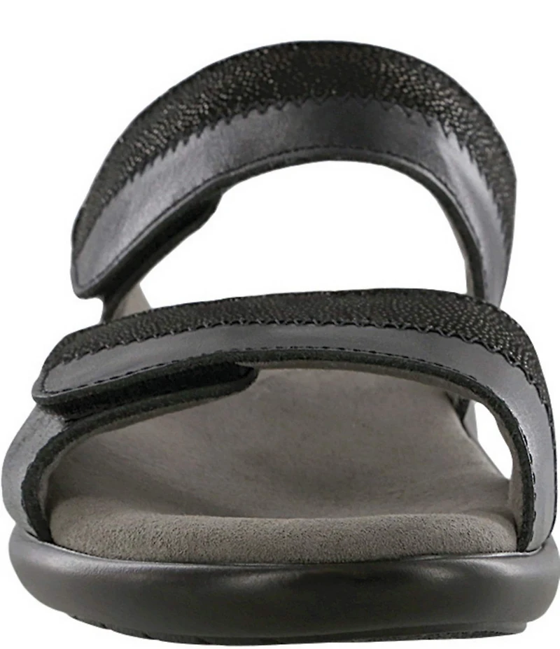 SAS Nudu Leather Dot Printed Leather Slides