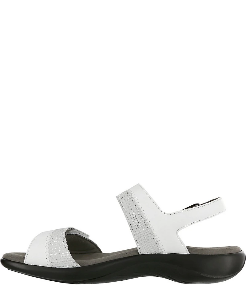 SAS Nudu Printed Leather Heel Strap Sandals