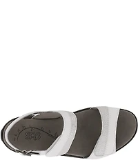 SAS Nudu Printed Leather Heel Strap Sandals