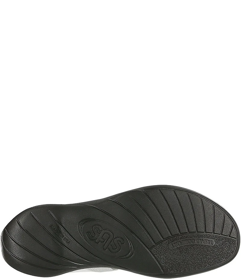 SAS Nudu Printed Leather Heel Strap Sandals