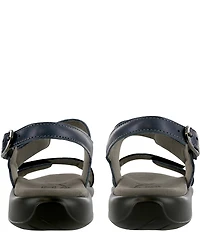 SAS Nudu Printed Leather Heel Strap Sandals