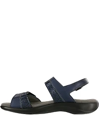 SAS Nudu Printed Leather Heel Strap Sandals