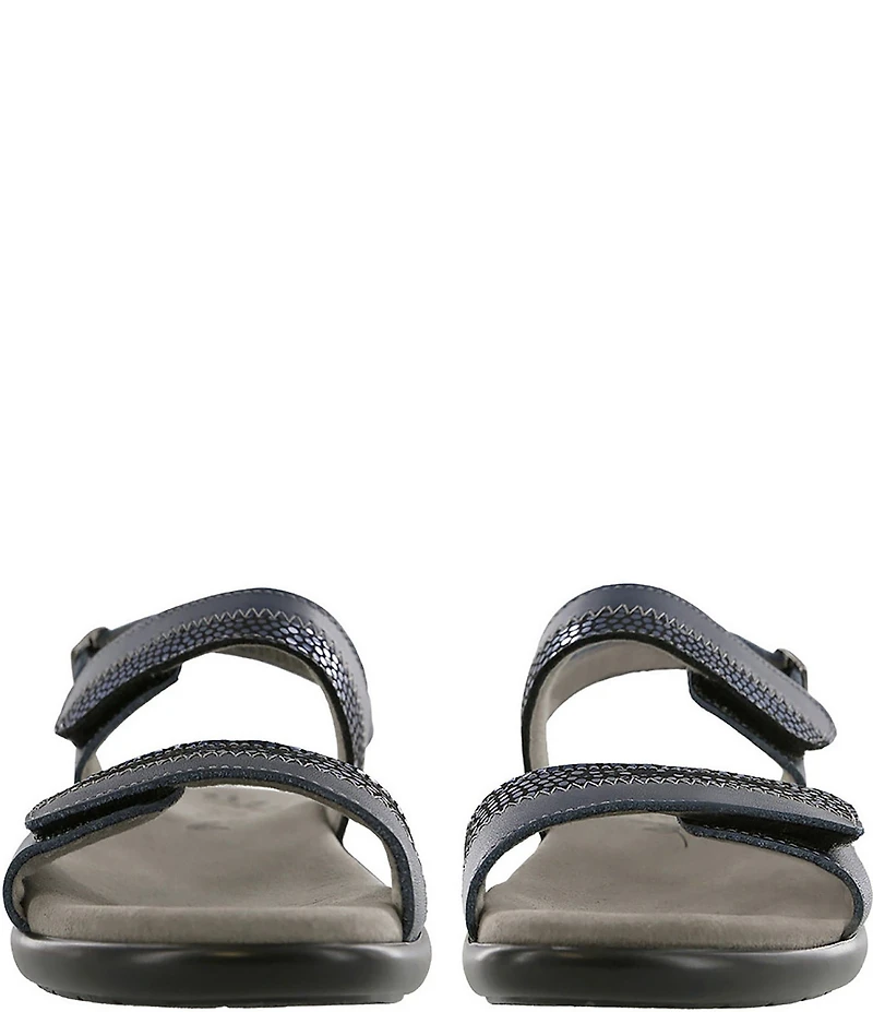 SAS Nudu Printed Leather Heel Strap Sandals