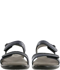 SAS Nudu Printed Leather Heel Strap Sandals