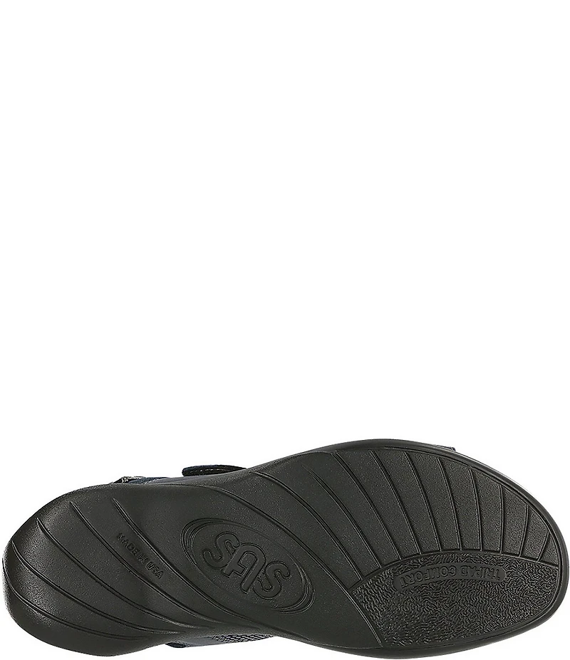 SAS Nudu Printed Leather Heel Strap Sandals