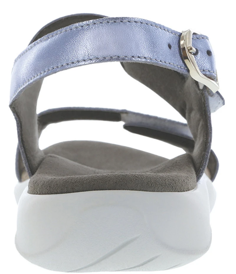 SAS Nudu Printed Leather Heel Strap Sandals