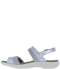 SAS Nudu Printed Leather Heel Strap Sandals