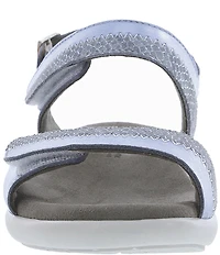 SAS Nudu Printed Leather Heel Strap Sandals