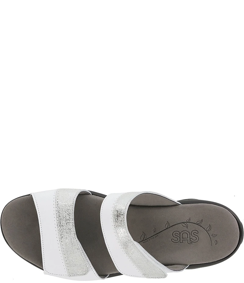SAS Nudu Leather Printed Slide Sandals