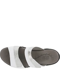 SAS Nudu Leather Printed Slide Sandals
