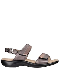 SAS Nudu Two-Toned Leather Heel Strap Sandals