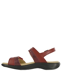 SAS Nudu Two-Toned Leather Heel Strap Sandals