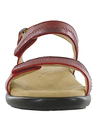SAS Nudu Two-Toned Leather Heel Strap Sandals