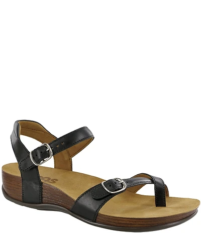 SAS Pampa Leather Ankle Wrap Sandals