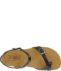 SAS Pampa Leather Ankle Wrap Sandals