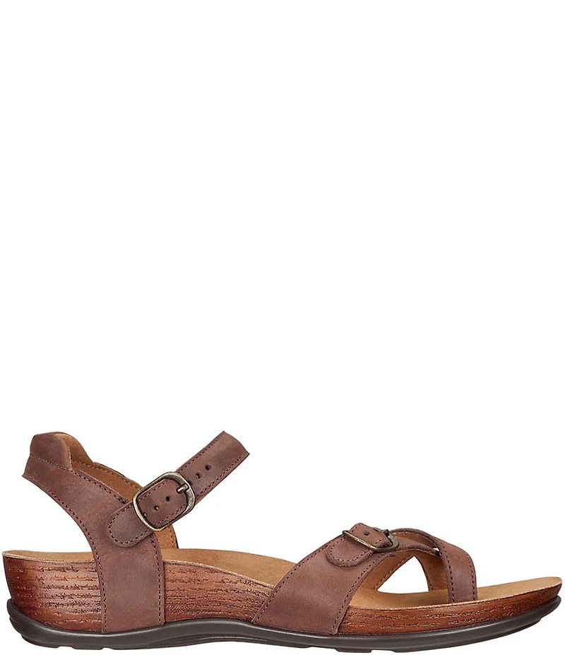 SAS Pampa Leather Ankle Wrap Sandals