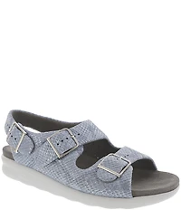 SAS Relaxed Leather Buckle Strap Sandals