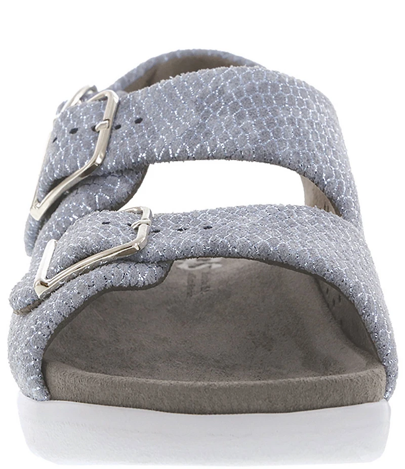 SAS Relaxed Leather Buckle Strap Sandals