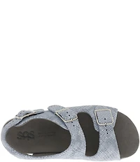 SAS Relaxed Leather Buckle Strap Sandals
