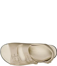 SAS Relaxed Leather Buckle Strap Dad Sandals