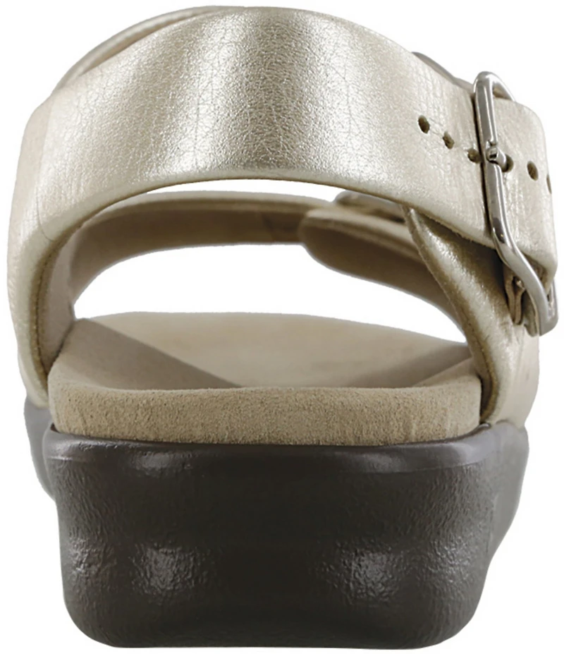 SAS Relaxed Leather Buckle Strap Dad Sandals