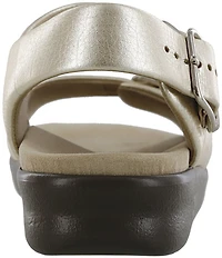 SAS Relaxed Leather Buckle Strap Dad Sandals